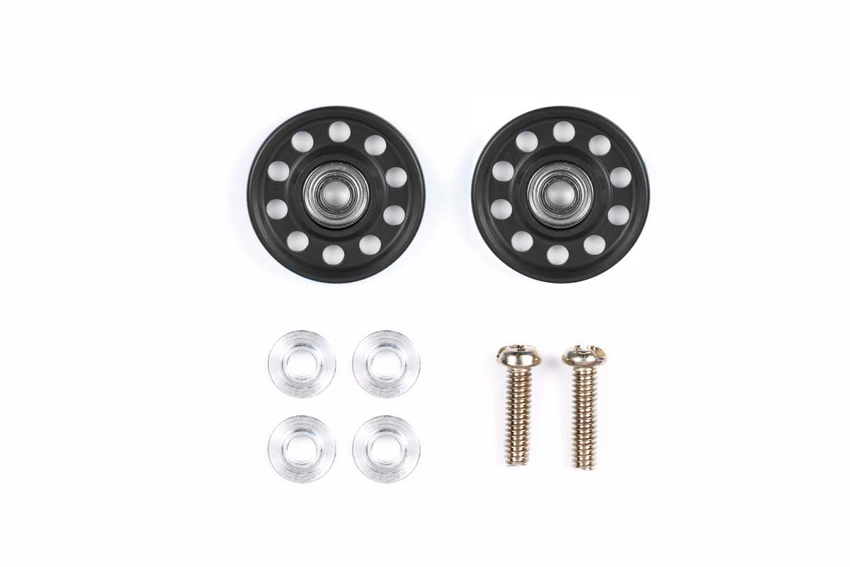 Lightweight 13mm Aluminium ball race rollers (ringless/black) Tamiya Korea 30th Anniversary 92458 Tamiya Mini 4WD