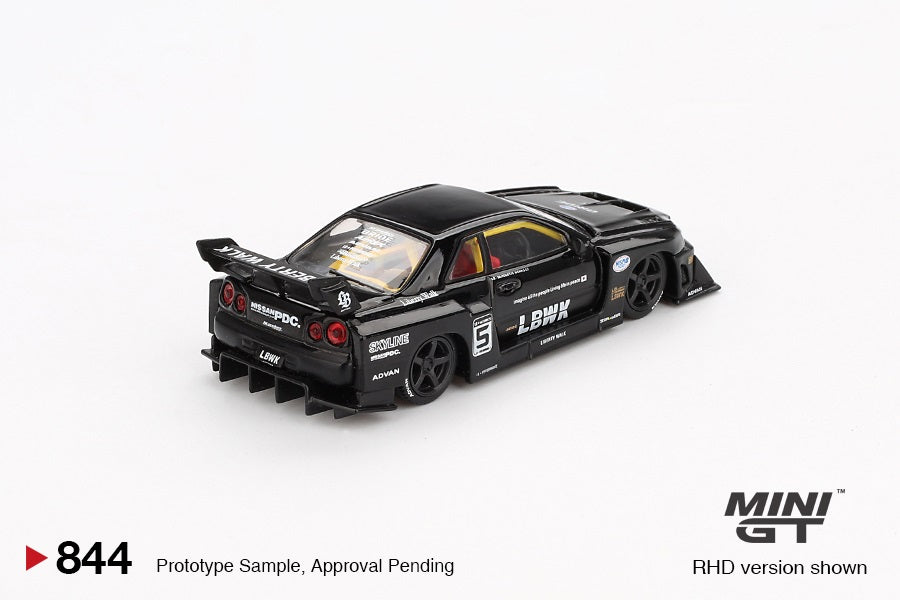 Mini GT Nissan LB-ER34 Super Silhouette SKYLINE Black Diecast 1/64 MGT00844-R