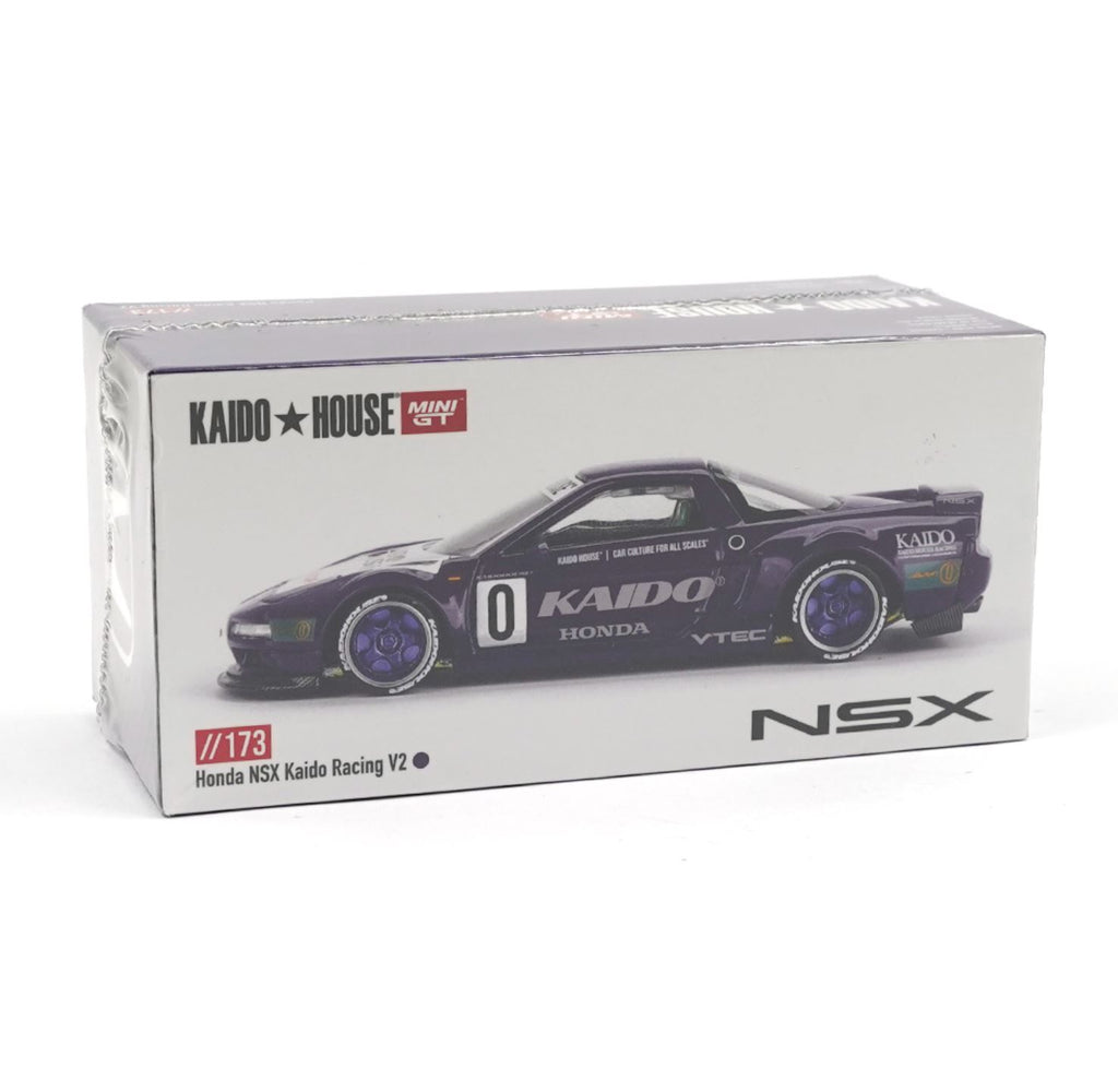 Kaido House x Mini GT Honda NSX Kaido Racing V2 KHMG173 Purple 1/64 Diecast car