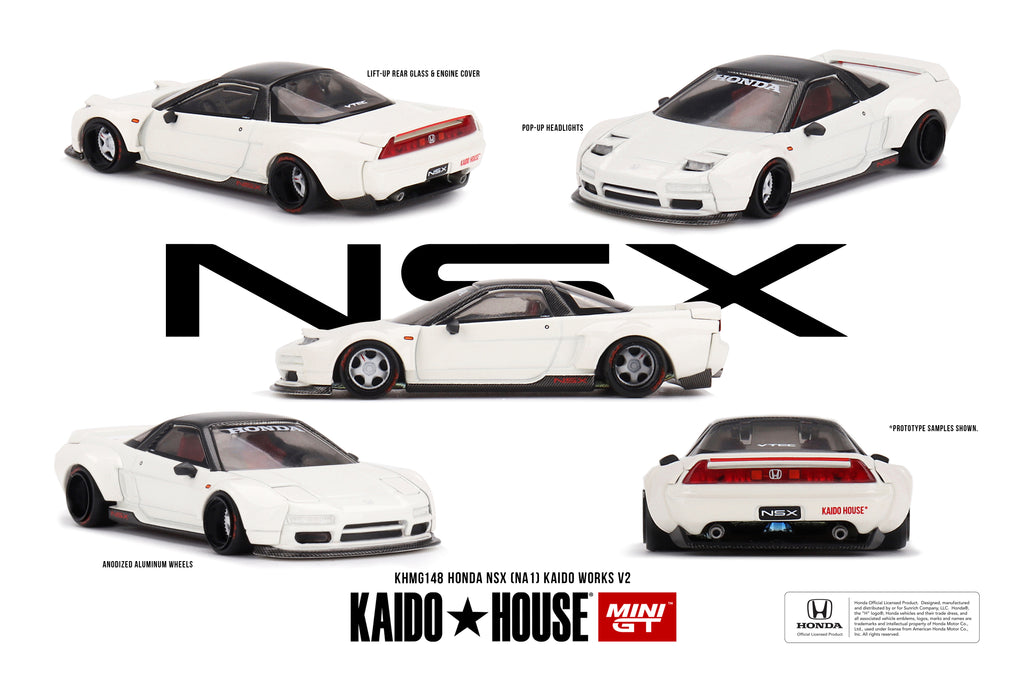 Kaido House x Mini GT Honda NSX NA1 Kaido Works V2 KHMG148 1/64 Diecast Car