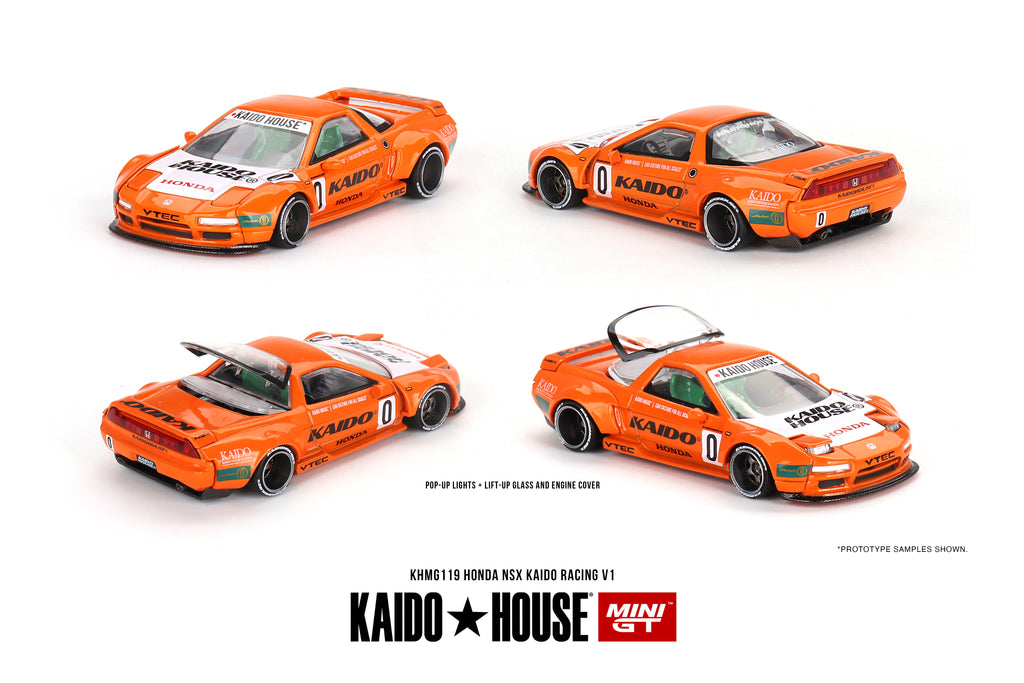 Kaido House x Mini GT Honda NSX Kaido Racing V1 KHMG119 1/64 Diecast car