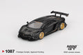 Mini GT Lamborghini Aventador LBWK Matte Black MGT1087 1/64 Diecast car