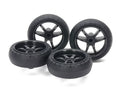 Large dia. low friction arched tires (31mm) & carbon wheels (V spoke) 15546 Tamiya mini 4WD