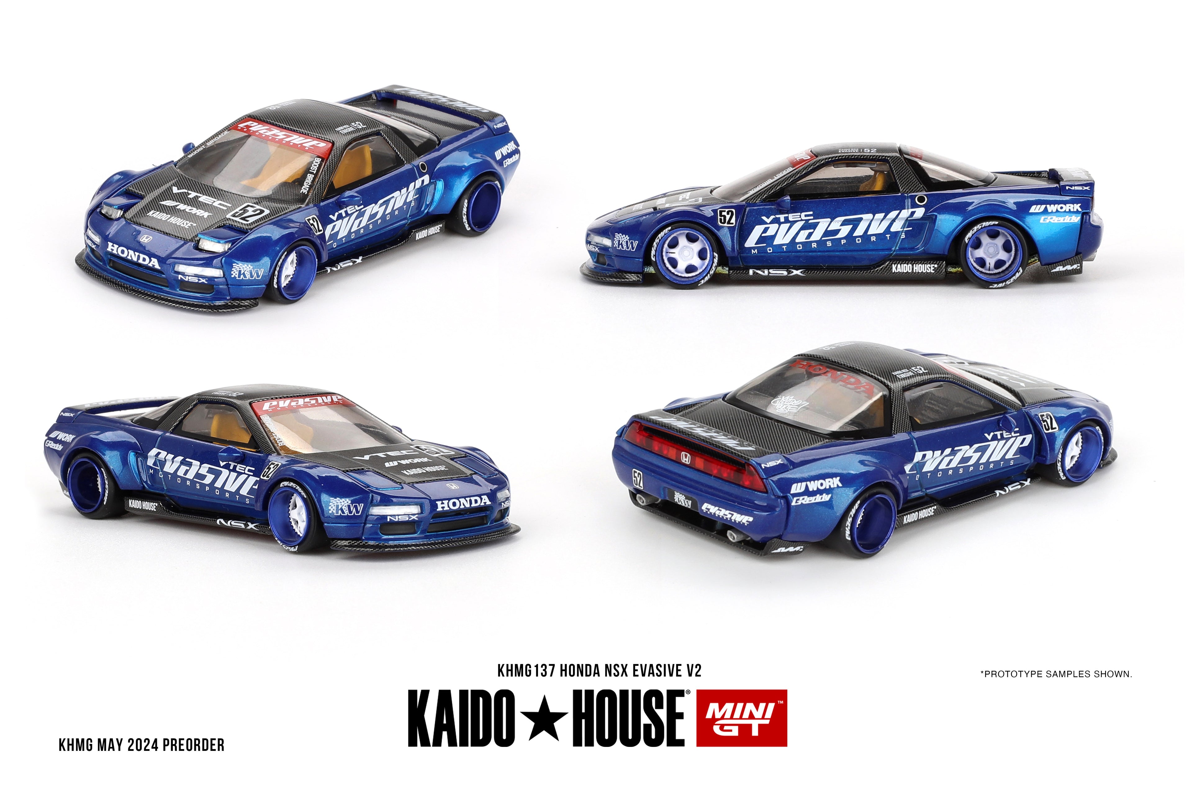 Kaido House Honda NSX Evasive V2 KHMG137 x Mini GT 1/64 Diecast