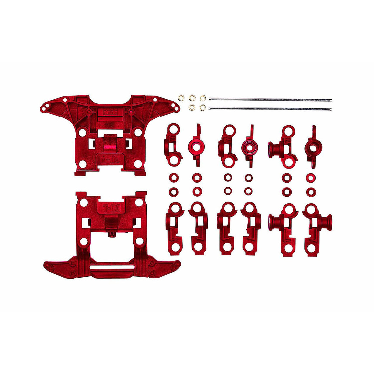 Reinforced N-04/T-04 Units (Red) 15411 Tamiya Mini 4WD