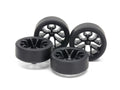 Super Hard Small Diameter Low-Profile Tires (26mm) & Carbon Wheels (Y Spoke) 15542 Tamiya Mini 4WD