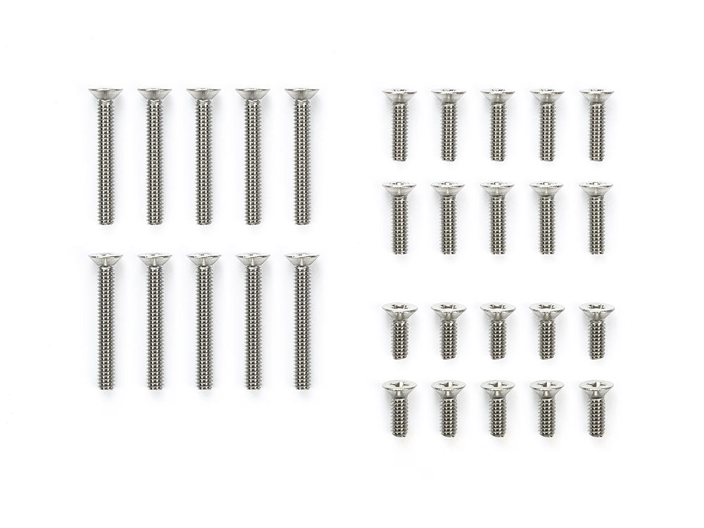 Stainless Steel Countersunk Screw Set (6/8/15 mm) 15527 Tamiya Mini 4WD