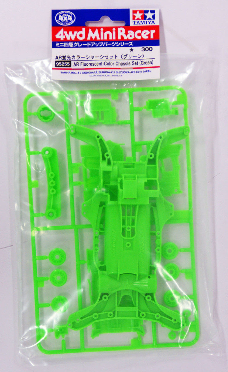 AR Fluorescent-Color Chassis Set (Green) 95255 Tamiya Mini 4WD