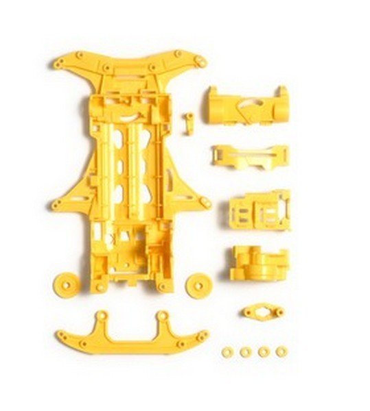 Yellow VS Reinforced Chassis Set 95353 Tamiya Mini 4WD