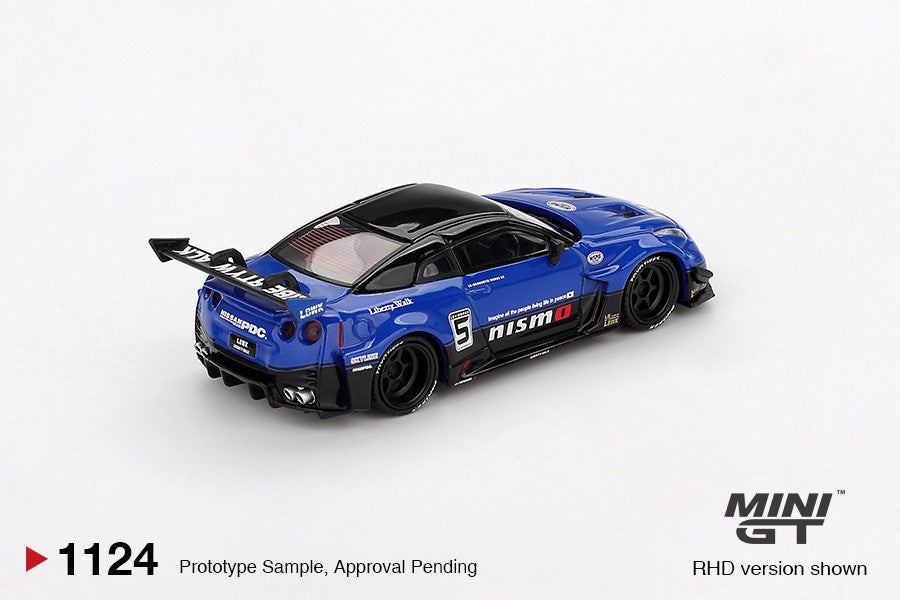 Mini GT LB-Silhouette WORKS GT NISSAN 35GT-RR Ver.2 Blue MGT01124-L 1/64 diecast car