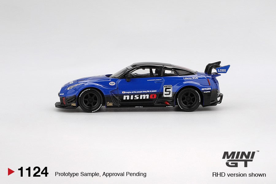 Mini GT LB-Silhouette WORKS GT NISSAN 35GT-RR Ver.2 Blue MGT01124-L 1/64 diecast car